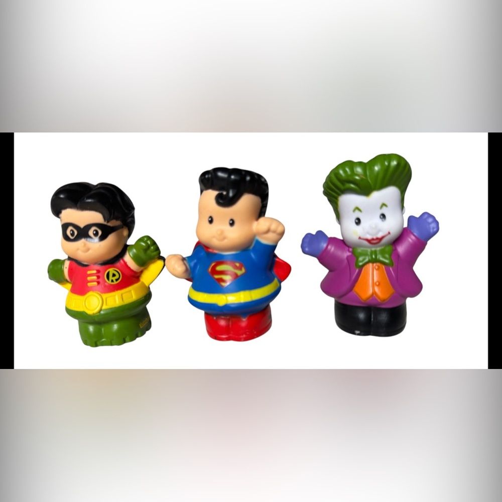Fisher Price Little People DC Super Hero Friends Plastic Toys  2.75"
